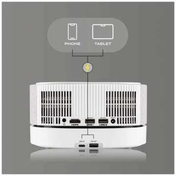 Overmax Projektor, LED, 1080p, 3000 lm,  Power Bank, Bluetooth, WiFi - OV-Multipic 4.5
