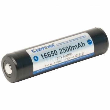 XTAR Baterija akumulatorska, 16650, 3.7V, 6A, 2500mAh - K16650-2500