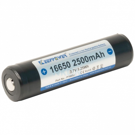 XTAR Baterija akumulatorska, 16650, 3.7V, 6A, 2500mAh - K16650-2500