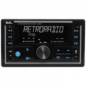 SAL Auto radio, 4 x 50W,  FM RDS, BT, USB, microSD - VB5500