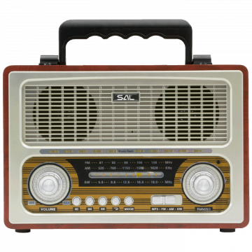 SAL Retro radio + BT bežični zvučnik, 4in1, FM, MP3, AUX - RRT3