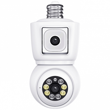 Escam Kamera za video nadzor,dual lens,2x2Mpixel,PTZ,E27,WiFi - QF202