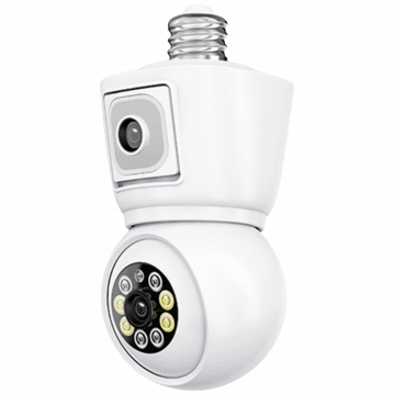 Escam Kamera za video nadzor,dual lens,2x2Mpixel,PTZ,E27,WiFi - QF202