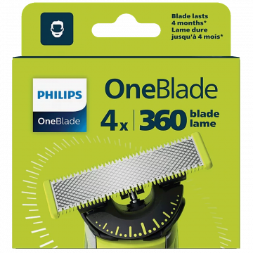 Philips Oštrice za aparat za brijanje OneBlade 360, 4 kom - QP440/50