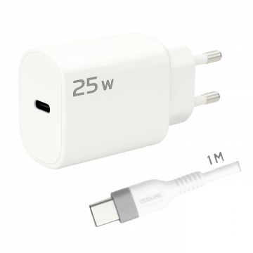 REDLINE Punjač sa USB-C kablom, 25W - G25C+CC-1M