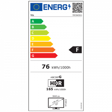 TCL Televizor Smart QD-Mini LED 4K UltraHD 55", Google TV - 55C6KS