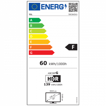 TCL Televizor Smart QD-Mini LED 4K UltraHD 50", Google TV - 50C6KS