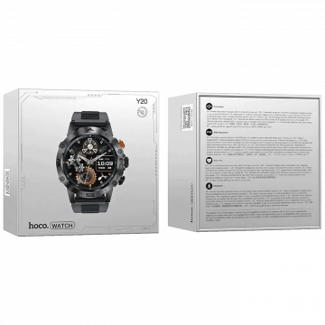 hoco. Pametni sat, 1.53" zaslon, Bluetooth, IP67 - Y20 Black