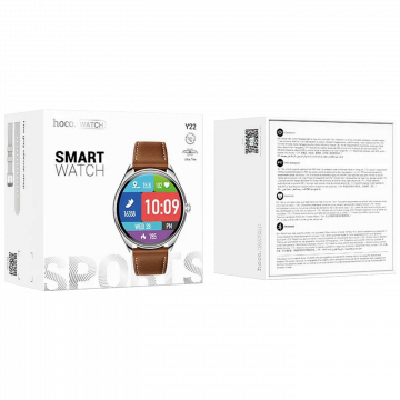 hoco. Pametni sat, 1.43" AMOLED, Bluetooth, IP67 - Y22 Silver
