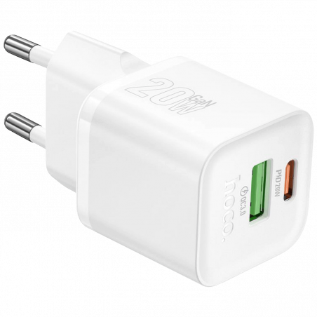 hoco. Punjač kućni, brzi, PD20W + QC3.0, GaN - N65 Ingenious