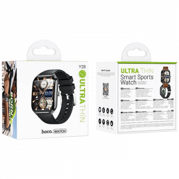 hoco. Pametni sat, 1.96", AMOLED zaslon, Bluetooth , IP67 - Y28 Black