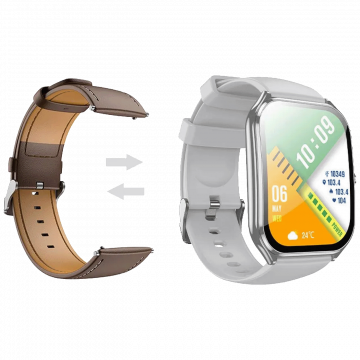 hoco. Pametni sat, 1.96", AMOLED zaslon, Bluetooth , IP67 - Y28 Silver