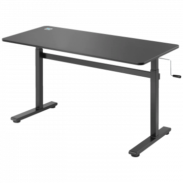 Ergo Office Radni stol 140 x 60 cm, podesiva visina, crna - ER-401 B