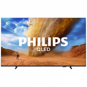 Philips Televizor Smart QLED 4K UHD 55"@Titan OS + Soundbar - 55PUS7810/12