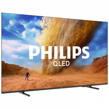 Philips Televizor Smart QLED 4K UHD 55"@Titan OS + Soundbar - 55PUS7810/12