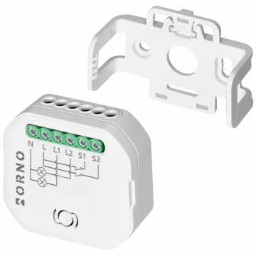 Orno 2-kanalni relej, WiFi, Bluetooth, Tuya Smart - OR-SH-17101