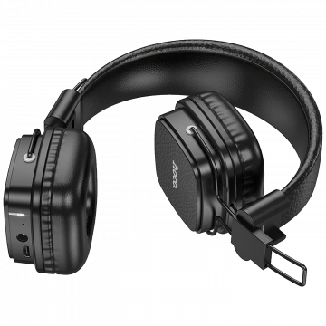 hoco. Bežične/žične slušalice, Bluetooth, AUX - W56 Earl, Black