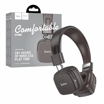 hoco. Bežične/žične slušalice, Bluetooth, AUX - W56 Earl, Brown