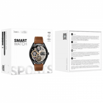 hoco.  Pametni sat, 1.43" AMOLED, Bluetooth, IP67 - Y22 Black