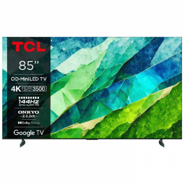 TCL Televizor Smart QD-Mini LED 4K UltraHD 85", Google TV - 85C855