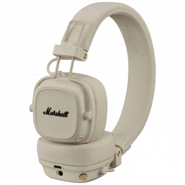 Marshall Slušalice bežične / žične, sa mikrofonom, Bluetooth - Major V - Cream