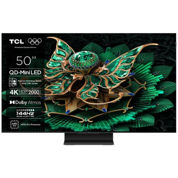 TCL Televizor Smart Premium QD-Mini LED 4K UltraHD 50",Google TV - 50C7K