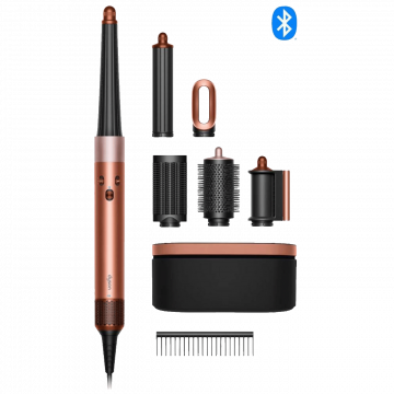 Dyson Uvijač za kosu, 1300W, Bluetooth, Multistyler - Airwrap i.d.Amber Silk/Pink C.+Wavy
