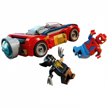 Lego Spider-Man car vs. Venomized Wolverine,Super Heroes Marvel - Spider-Man vs. Venomized Wolverine