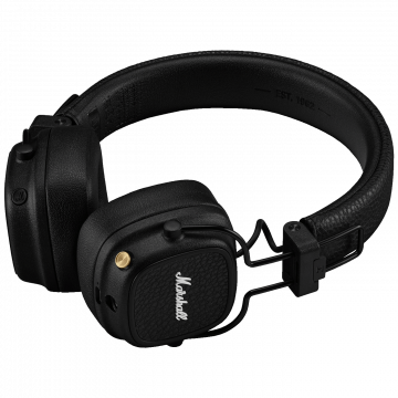 Marshall Slušalice bežične / žične, sa mikrofonom, Bluetooth - Major V - Black