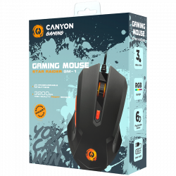 CANYON Star Raider GM-1 RGB gaming miš, 6 tipki, 3 | Giga Informatika