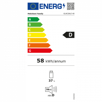 MELCHIONI family Frižider, prijenosni, kapacitet 37 lit., do -18 °C, 12V/220V - GLACIALE 40