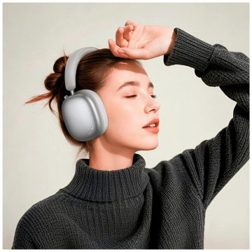 hoco. Bežične slušalice, Bluetooth, ANC - W63 Silver