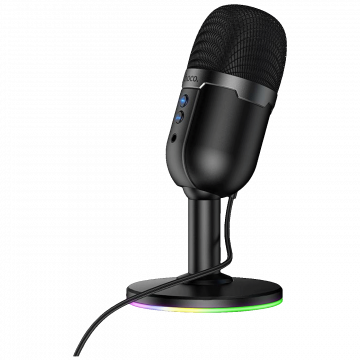 hoco. Mikrofon, stolni, RGB, USB - L25