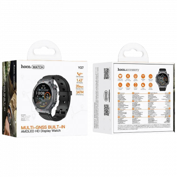 hoco. Pametni sat, 1.43" AMOLED, Bluetooth, GPS, 3ATM - Y37