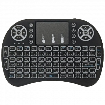 Gembird Bežična mini tastatura, 3u1, RGB - GMB-I8