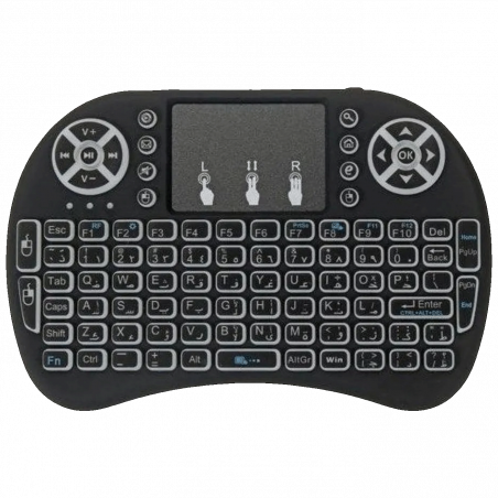 Gembird Bežična mini tastatura, 3u1, RGB - GMB-I8