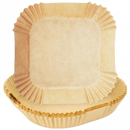 Extralink Papir za pečenje za friteze na vrući zrak, 20x20 cm, 50 kom. - Paper Liners for Air Fryers 50pcs