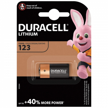 Duracell Baterija litijumska CR123A, 3V, blister 1 kom. - CR123A B1