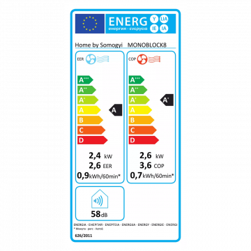home Monoblok klima uređaj, 9000 Btu, 2.45/2.63 kW, WiFi, A/A+ - MONOBLOCK8