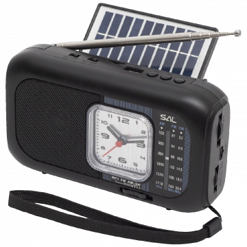 SAL Radio prijemnik sa solarnim napajanjem, FM-AM-SW, Bluetooth - RPH3