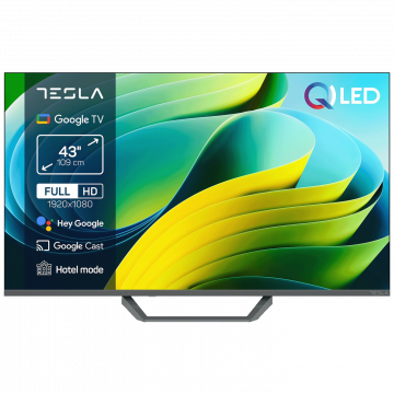Tesla Televizor Smart QLED 4K UltraHD 43", Series 6, Google TV - Q43E665GFS