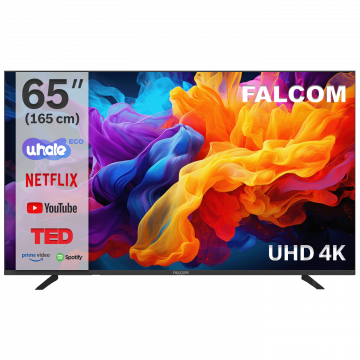 Falcom Televizor Smart LED TV 4K UltraHD 65", Bluetooth, WiFi - TV-65LTF026SM WOS