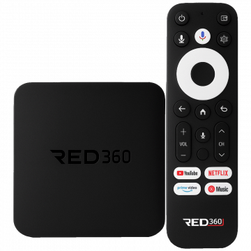 REDLINE Prijemnik Google TV, 4K, 2GB / 32 GB, WiFi, Bluetooth, LAN - RED360 X100 PRO+