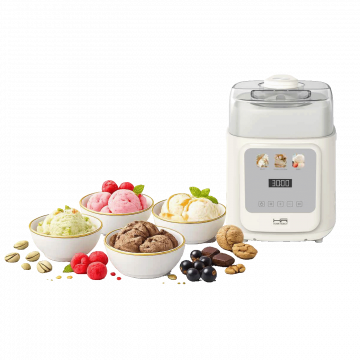 Home Robot Aparat za sladoled s kompresorom, kapacitet 1 lit., 90W - GELATO-500