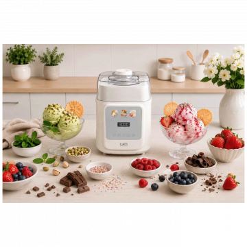 Home Robot Aparat za sladoled s kompresorom, kapacitet 1 lit., 90W - GELATO-500