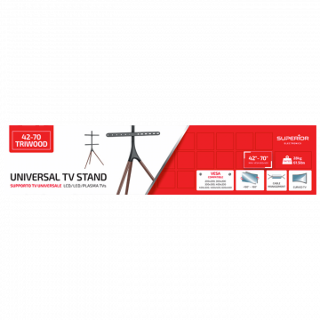 Superior Nosač / tripod  za TV prijemnike, 42" - 70", 25/32 kg - Universal TV Stand 42-70 Triwood
