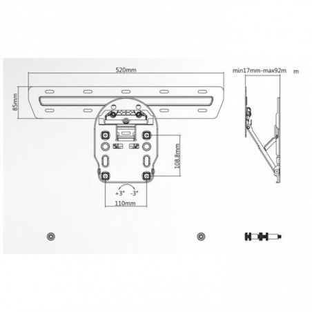 Superior Nosač za Samsung QLED TV prijemnike 49" - 55 "- 65", 50 kg. - Wall mount Samsung QLED TVs