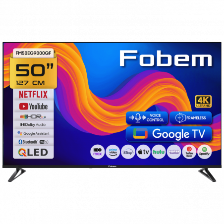 Fobem Televizor Smart QLED 1000Hz 4K UltraHD 50", Google TV - FM50EG9000QF