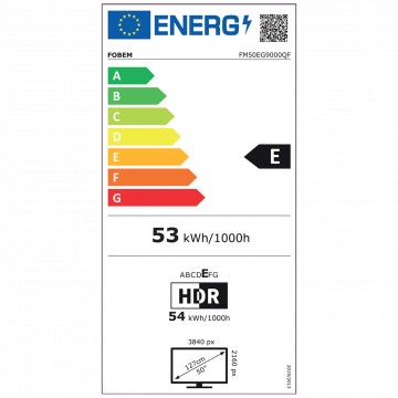 Fobem Televizor Smart QLED 1000Hz 4K UltraHD 50", Google TV - FM50EG9000QF