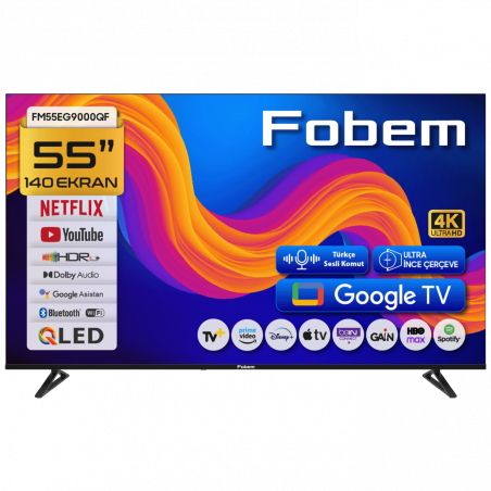 Fobem Televizor Smart QLED 1000Hz 4K UltraHD 55", Google TV - FM55EG9000QF